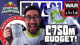 MANAGING A TEAM WITH A £750M TRANSFER BUDGET! | FM21 Charity Live Stream