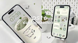 iOS16 AESTHETIC CUSTOMIZATION  | widgets, change icons tutorial