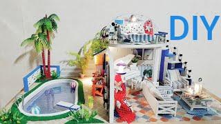 DIY Miniature Dollhouse | Clear Summer Villas | 미니어처하우스 | 미니어처만들기