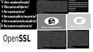 How to generate public key , private key and  encrypt private key using OpenSSL