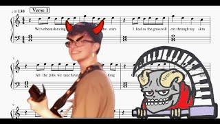 Cavetown - " Devil Town " Free Piano Sheet Music Score ( Link In Description )