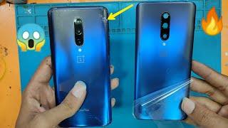 OnePlus 7 Pro Broken Back Glass Panel Replacement.