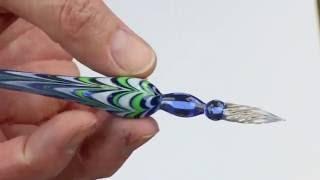 J Herbin Marbleized Glass Dip Pen