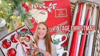 VINTAGE CHRISTMAS THRIFT HAUL 2024 | Christmas goodwill + local thrift shop finds!! 