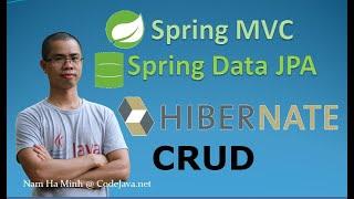 Spring MVC + Spring Data JPA + Hibernate - CRUD Sample Project