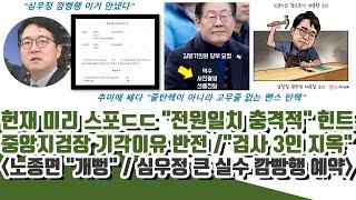 헌재 스포ㄷㄷ 중앙지검장 기각이유 반전.."검사 3인 지옥"  국힘 줄탄핵 논리도 폭망!!