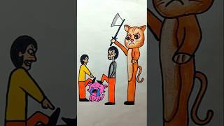 Wrong Lesson, Hard Lesson! | "Daddy, You Also Step on It…" But Then What Happened!#shorts #art