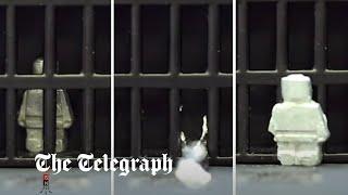 Scientists create 'shape-shifting' metal robot which melts through bars