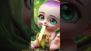 mukbang banana  #cutebaby #cocomelon