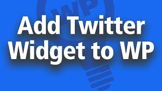 WordPress Twitter Widget - Add Twitter Feed in Sidebar - Straight to the Point