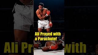 Ali’s 1st Flight: Parachute Prayer! ️ #Weird #History #Sports