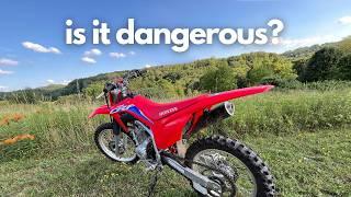 The CRF250F is Unsafe? "This dirt bike will get you hurt!"