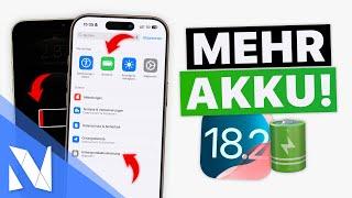 Akkuprobleme mit iOS 18.2 BEHEBEN - 6 einfache Tipps für MEHR Akku! | Nils-Hendrik Welk