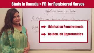 Work and Study in Canada as a Registered Nurse. CALL: 85660- 28008