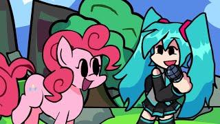 FNF - Downtown, but Pinkie Pie and Miku sing it