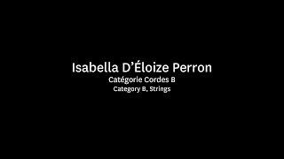 Isabella Perron - Strings, Category B - 2016 OSM Manulife Competition