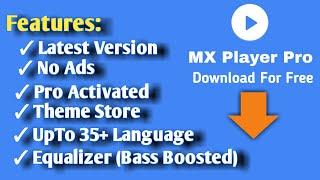 MX Player Pro Latest Version Download Without Ads