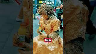 Tropicama juice for Gold Lady statue #music #yt #disney #busker #ynotstudios #ym #djtreasure #yohio
