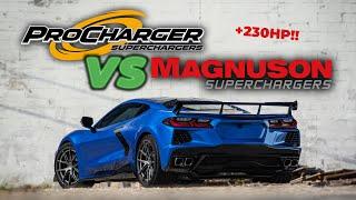 C8 Corvette Supercharger Comparison! ProCharger VS Magnuson