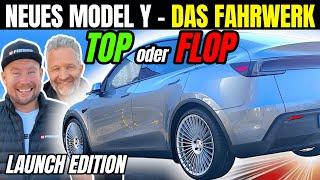 TESLA MODEL Y "JUNIPER": Chassis check & the first conversion! Comfort or lowering? | EFIEBER