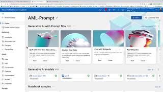 Getting started with Azure Machine Learning Prompt Flow