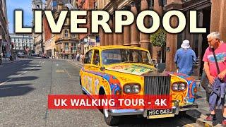 Liverpool City Centre Summer Walking Tour - 4K