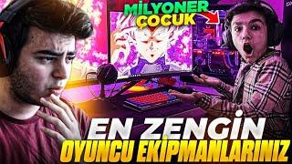 EN *ZENGİN* OYUNCU EKİPMANLARINIZI İZLEDİM! - MİLYONER ÇOCUK! (Fortnite Türkçe)