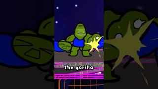 the gorilla stands no chance.