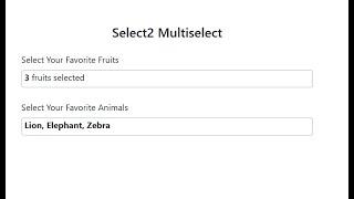 How to Display Selection Count in Select2 Multi-Select Dropdown | Step-by-Step Tutorial