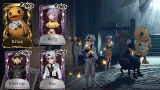 Identity V | FULL B.DUCK CROSSOVER TEAM! | Part 1 & 2 Complete Tarot Team Gameplay