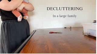 Decluttering in a large family | Mother of 11 | Encouragement for you!