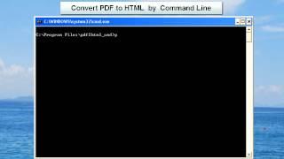 VeryPDF PDF to HTML Converter Command Line