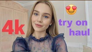 [4K] 2025 Transparent Try-On Haul | See-Through Lingerie Try-On Haul Fashion Shirt Dress Review