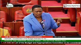 Listen to What Sabina Chege Said about Gachagua in Parliament, Supports Budget Estimates for 25/26!
