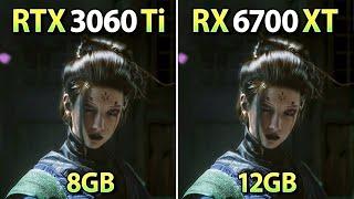 RTX 3060 Ti vs RX 6700 XT - Test in 10 Games + FSR 3.1 Frame Generation