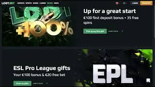 Loot.Bet Review | Odds, Live Bet & E-sports | 100% Crypto Betting on net