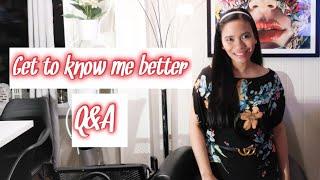 GET TO KNOW ME TAG. Q&A. Information about myself+The reason why I started my you tube channel.