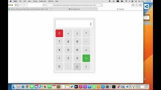calculator program using HTML, CSS, and JS
