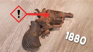 Gun Restoration : Still loaded 1880 Bulldog Revolver - Fire test