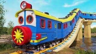   Train Bogie Split cartoon - Lego City Movies - Choo choo train kids videos