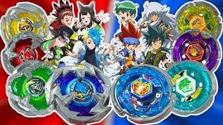 TEAM PERSONA vs METAL FUSION 5 | CROSSGEN | BEYBLADE X vs BEYBLADE METAL FIGHT