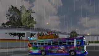 වැස්ස දවසක කොළඹ ගියා.... driving simulator sri lanka bus game