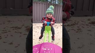 Baby ‍️ loves being on a seesaw #adorablebaby #happybaby #mixbaby #thegreenfamily