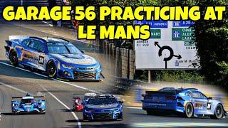 NASCAR Garage 56 Practicing at Le Mans Footage Compilation