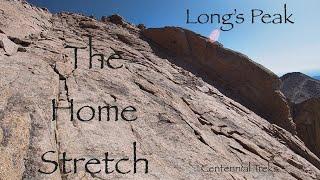 Long's Peak's "Homestretch" - a steep stretch of rock slabs at over 14,000 feet.