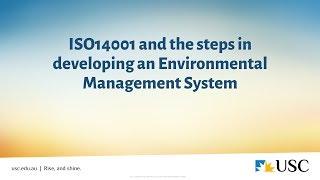 ISO14001 and steps in developing an EMS