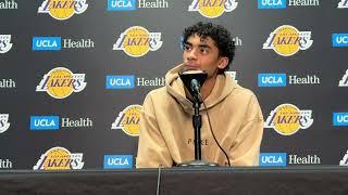 Max Christie Talks Career Night In Lakers Win Over Trail Blazers