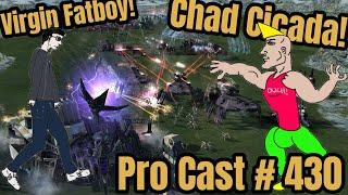 Chad Cicada! Virgin Fatboy! Supreme Commander 2 Pro Cast# 430 3v3 on Thunderpass - Steal Speaks