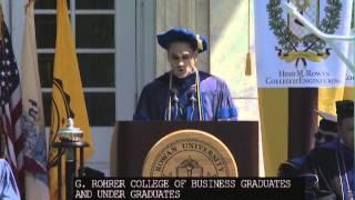 2015 Rowan University Rohrer College of Business Commencement and Degree Ceremony