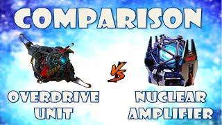 Nuclear Amplifier vs Overdrive unit comparison war robots